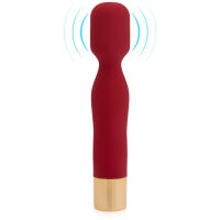 Červený mini wand masážní strojek 10 funkcí vodotěsný 14,5 cm - 75066706 - 4