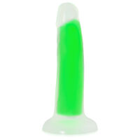 Zelené fluorescenční dildo penis 14 cm svítí ve tmě - 74750883 - 4