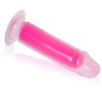 Růžové fluorescenční dildo penis 22 cm svítí ve tmě - 76338733 - 2