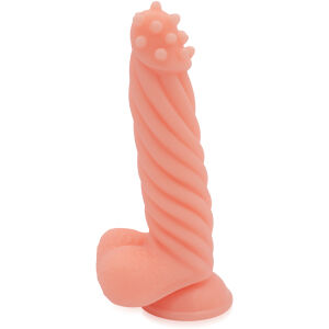 Dildo s výstupky stimulující velký penis 21 cm - 74632779