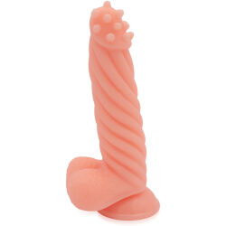 Dildo s výstupky stimulující velký penis 21 cm - 74632779