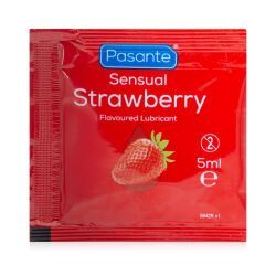 Pasante Sensual lubrikační gel jahodový 5 ml - 77987265