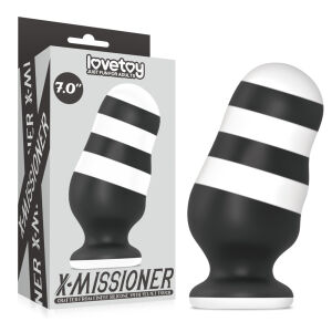 Velký silikonový anální kolík na silné přísavce 8,2 cm - 79703586