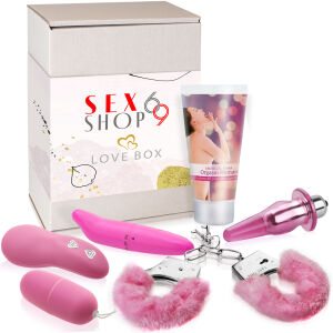 LOVE BOX PINK - sada erotických pomůcek pro ženy - 79350551